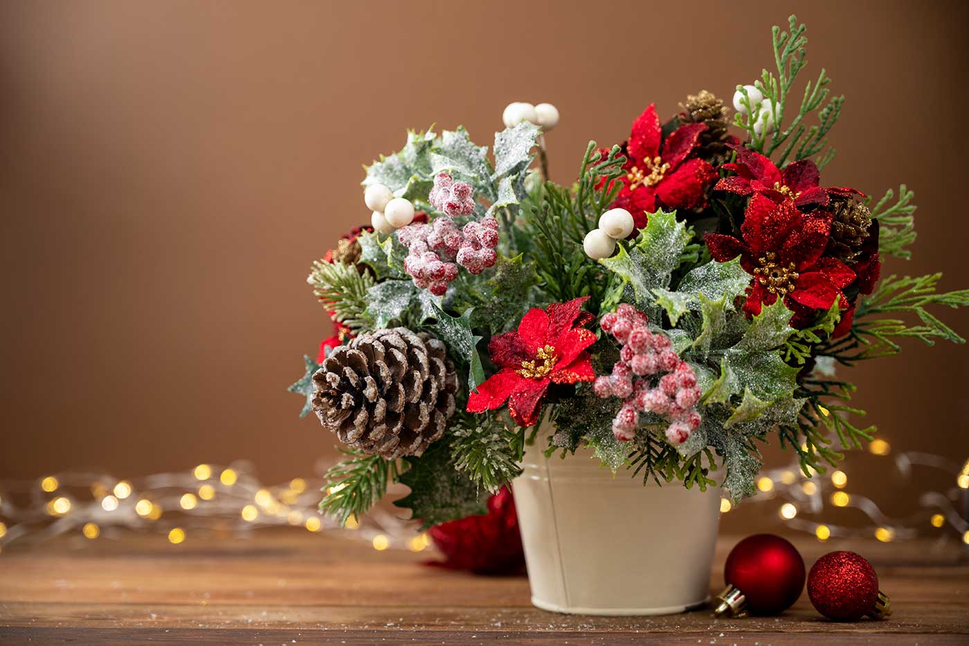 Holiday Floral Centerpiece Making